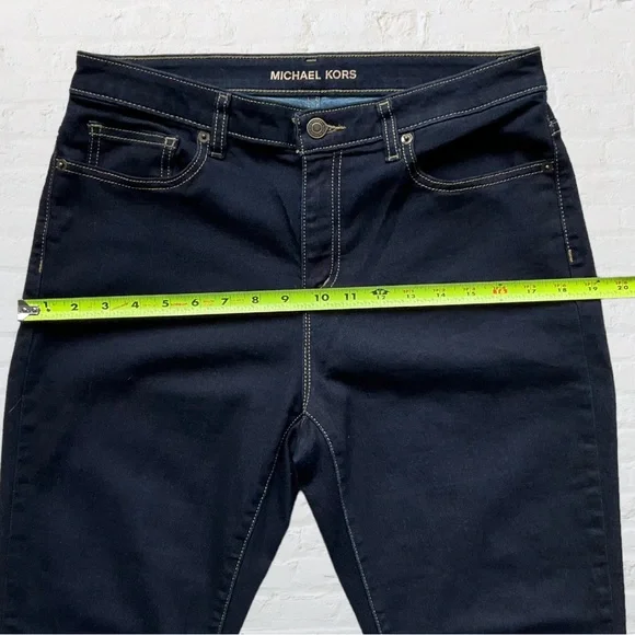 Michael Kors Izzy Skinny Dark Wash Stretch Jeans - Picture 9 of 13